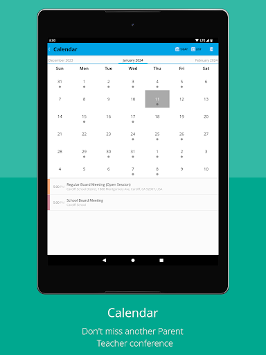 Android application Cardiff School District screenshort