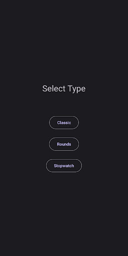 Android application Purple Timer screenshort