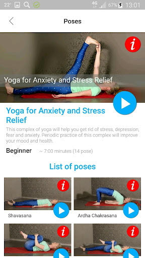Yoga for Relief of Anxiety St