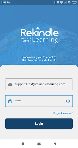Android application Rekindle Learning screenshort