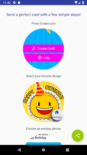 Birthday cards Screen 2