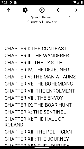 Android application Book, Quentin Durward screenshort