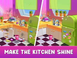 Game screenshot Dollhouse Cleaning For Kids apk download