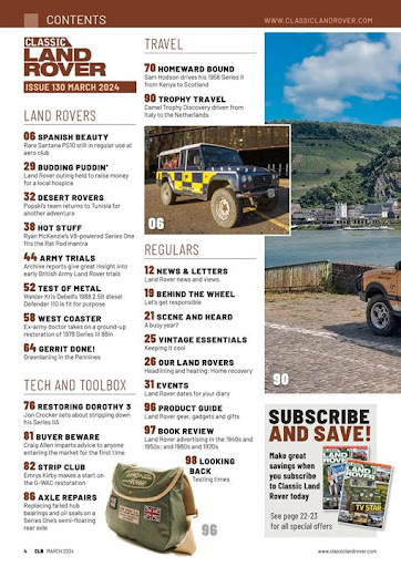 Classic Land Rover Magazine Screen 2