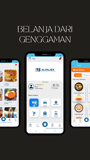 Android application Alpajek-Ojek Online screenshort