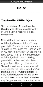 Advice to Anathapindika Sutta