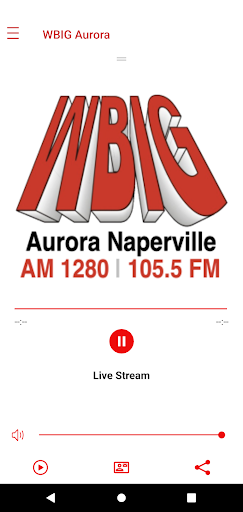 Android application WBIG RADIO screenshort