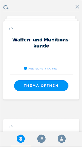 Android application Waffensachkunde Sportschütze screenshort