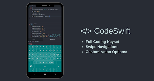 CodeSwift Keyboard for Coding