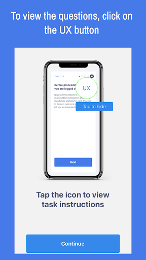 UX Mobile Testing - Invite onl Screen 3