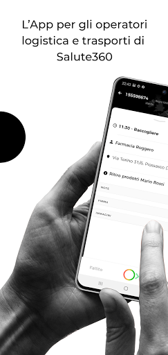 Android application Salute360 Logistics screenshort