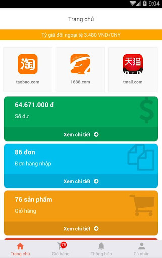 Android application Naipot screenshort