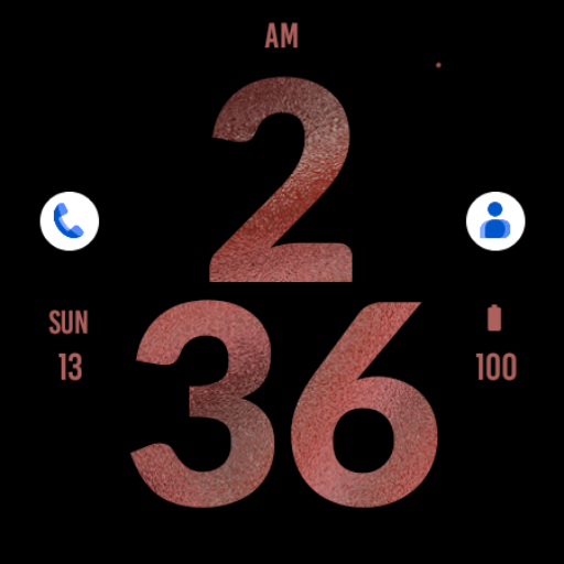 Big Rose Gold Watch Face screenshot 4