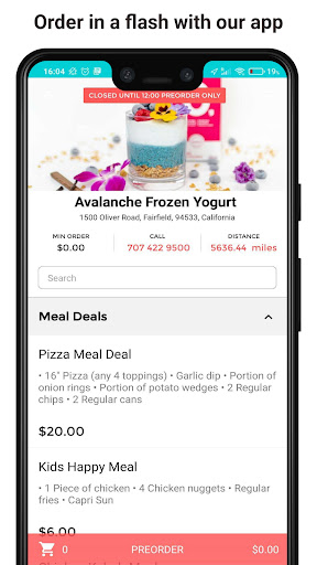 Avalanche Frozen Yogurt Screen 2