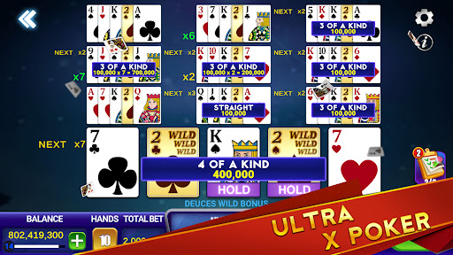 Deuces Wild: Video Poker Ultra Screen 3