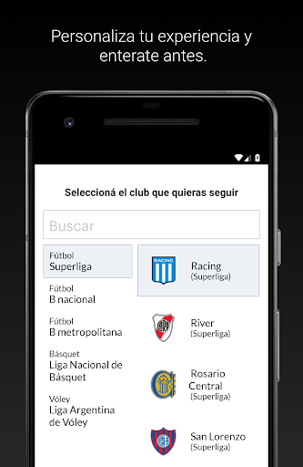TyC Sports Play Screen 2