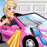 Girl Car Wash  Design icon