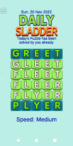 Sladder Daily Puzzle