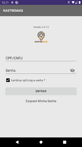 Android application RastreMais screenshort