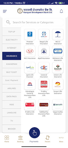 Android application Narayani Smart Mobile screenshort