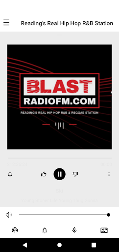 Android application Blast Radio FM. screenshort