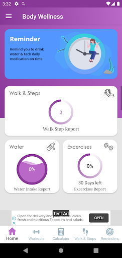 Body Wellness - Home Workout Screen 2