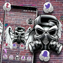 Icon image Skull Graffiti Launcher Theme