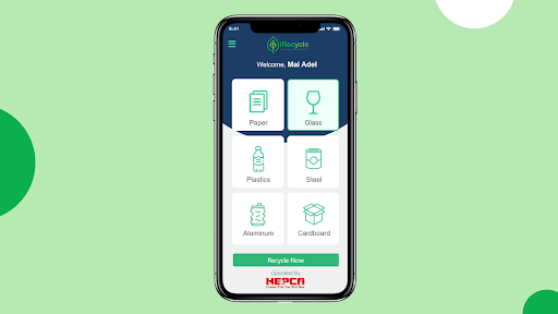 Android application IRecycle screenshort