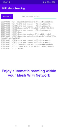 WiFi Mesh Roaming Screen 2
