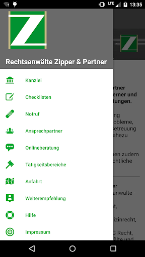 Rechtsanwälte Zipper & Partner Screen 2