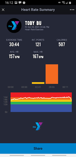 Android application YMCA HR screenshort