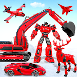 Cover Image of Download Snow Excavator Robot Car Games 66 APK