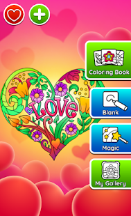 Valentines love coloring book screenshots 13