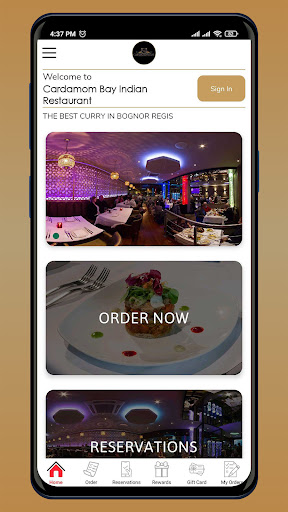 Android application Cardamom Bay screenshort
