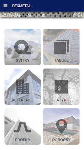 Android application DEKMETAL screenshort