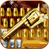 Western Gold Gun Keyboard Theme icon