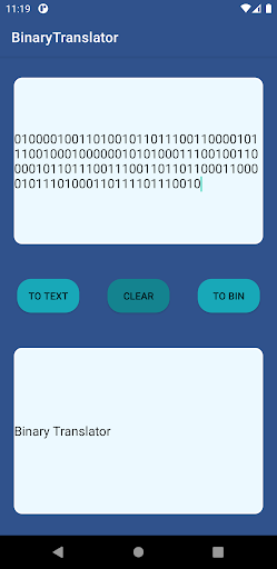 Binary Translator - Code to Te Screen 3