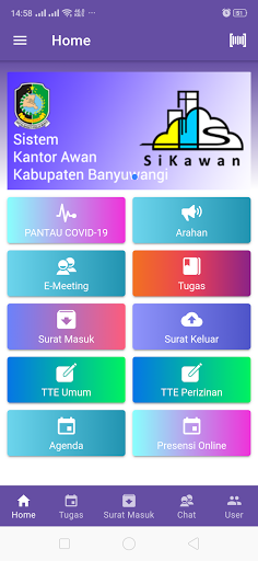 Android application Sikawan Banyuwangi screenshort