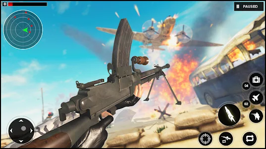 Gunner War: 戦車 ゲーム 射撃 minigun