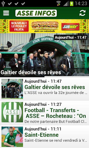 Saint Etienne infos - ASSE Screen 2