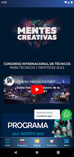 Android application Congreso Mentes Creativas screenshort
