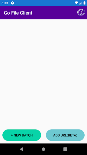 Android application GoFile Client - Share files screenshort