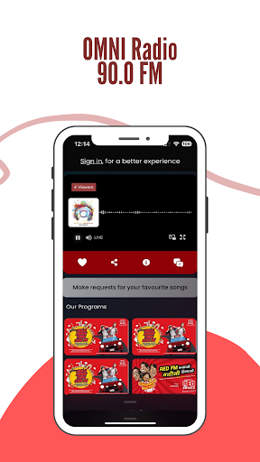 Android application OMNI Radio - Live screenshort