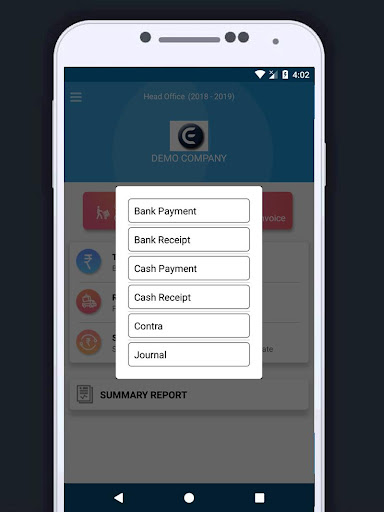 eCountBook - GST Invoicing and Screen 3