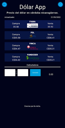 Dólar Nicaragua Screen 3