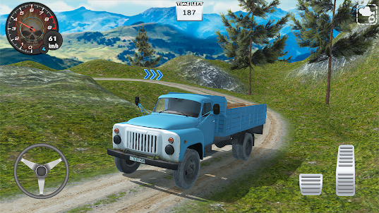 محاكاة شاحنة: الطرق الوعرة 3D