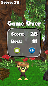 Jungle Monkey Fruit 3D Games