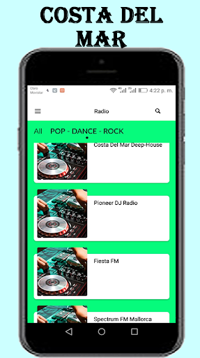 Android application Costa Del Mar. screenshort