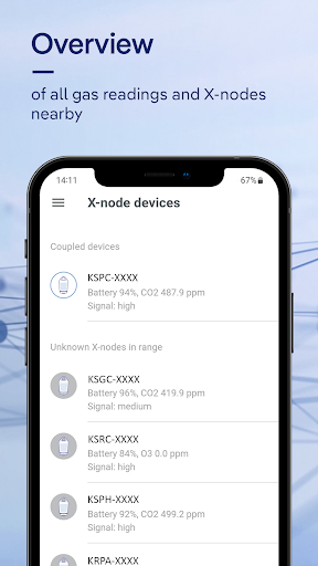 Android application Dräger X-node screenshort
