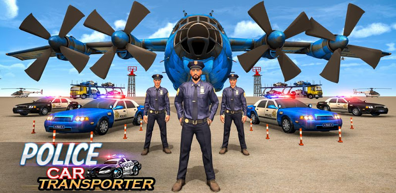Police Car Transporter Plane: Car Driving Games
